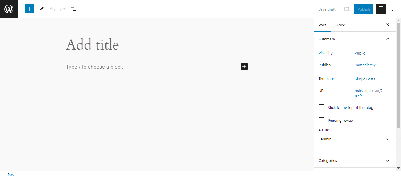 Tutorial Cara Membuat Postingan di WordPress dengan Mudah 5 Tutorial Cara Membuat Postingan di WordPress dengan Mudah