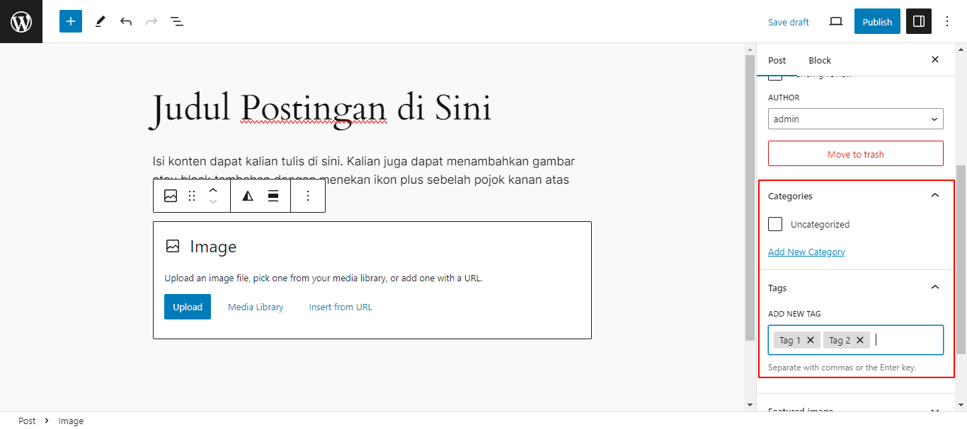 Tutorial Cara Membuat Postingan di WordPress dengan Mudah 8 Tutorial Cara Membuat Postingan di WordPress dengan Mudah