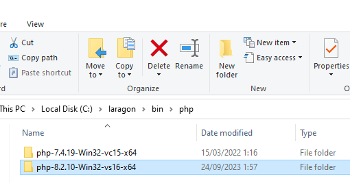 Begini Cara Update Versi PHP Terbaru di Laragon 3 Begini Cara Update Versi PHP Terbaru di Laragon