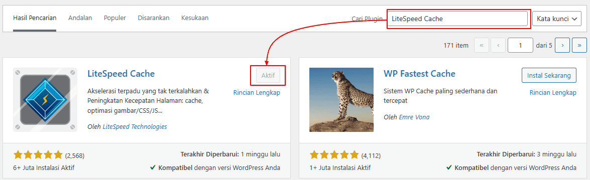 Tutorial Cara Setting Plugin LiteSpeed Cache di WordPress