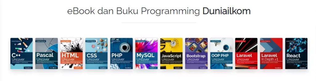12 Ebook dan Buku Duniailkom untuk Belajar Web Programming